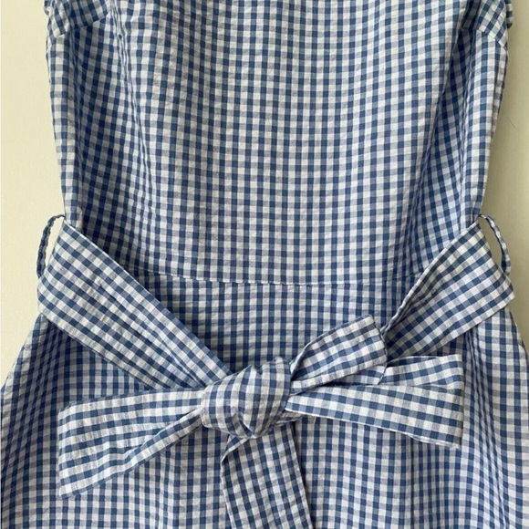 Joules Blue Gingham Sleeveless Dress Fiona Blugingham Size 4 - Picture 2 of 4
